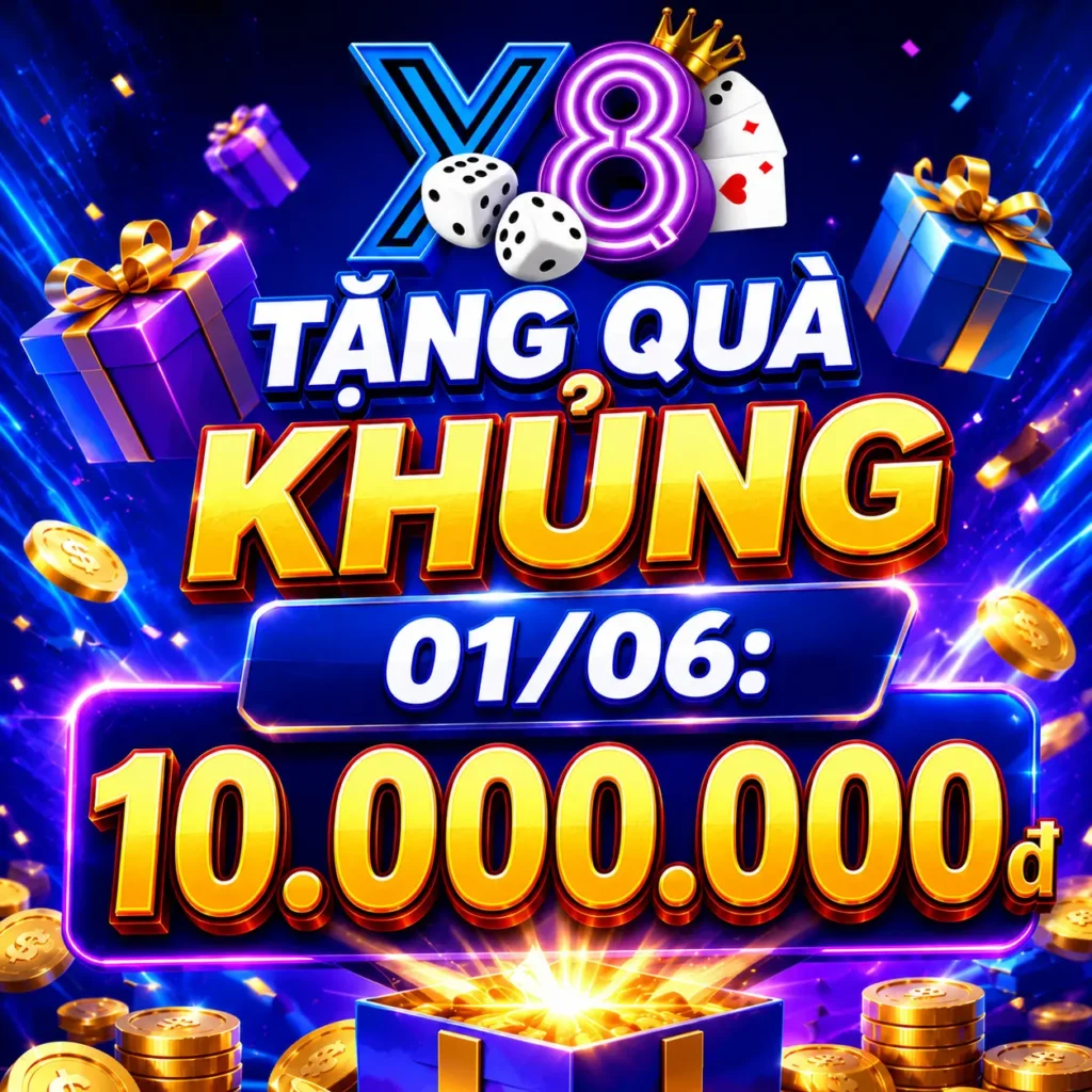 Tặng quà 01/06 thành viên X8 lên tới 10.000.000 đ